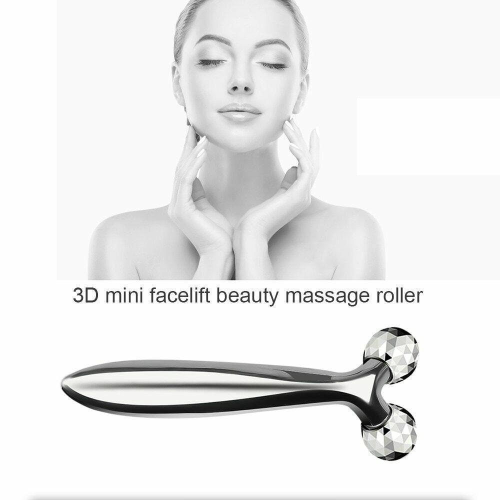 Ferramenta De Beleza Para Massagem Facial, Remoção De Rugas Faciais 3d Prata - 3