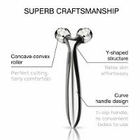 Ferramenta De Beleza Para Massagem Facial, Remoção De Rugas Faciais 3d Prata - 2