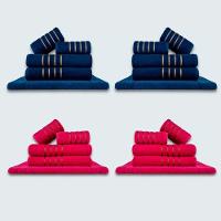 Jogo De Toalhas 20 Pçs Coleção Dubai 100% Algodão Az+rs - 1