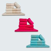 Jogo De Toalhas 18 Pçs Coleção Dubai 100% Algodão Bg+rs+vd - 1