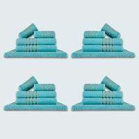 Jogo De Toalhas 20 Pçs Coleção Dubai 100% Algodão Verde Aqua - 1