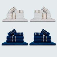 Jogo De Toalhas 20 Pçs Coleção Dubai 100% Algodão Br+az - 1