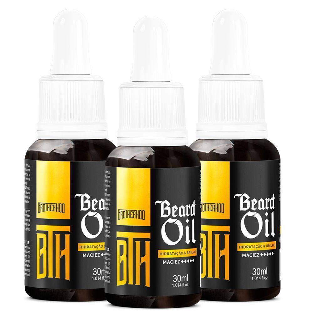 Kit 03 Óleo Para Barba - Beard Oil Bth 30Ml - 1