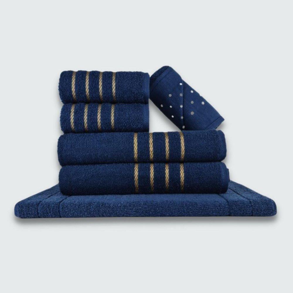 Jogo De Toalhas 24 Pçs Coleção Dubai 100% Algodão Br+az+mr+rs - 4