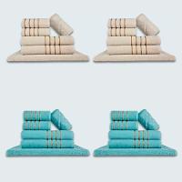 Jogo De Toalhas 24 Pçs Coleção Dubai 100% Algodão Bg+vd - 1