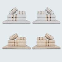 Jogo De Toalhas 20 Pçs Coleção Dubai 100% Algodão Br+bg - 1