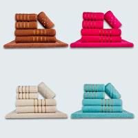 Jogo De Toalhas 24 Pçs Coleção Dubai 100% Algodão Mr+rs+bg+vd - 1