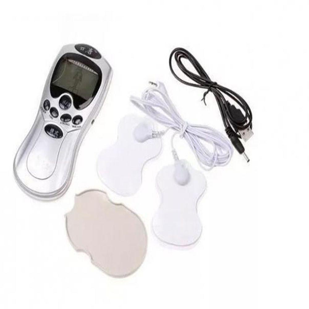 Massageador Eletrico Digital Para Dores E Tensao Muscularacupuntura Fisioterapia Com 4 Eletrodos Cx - 1