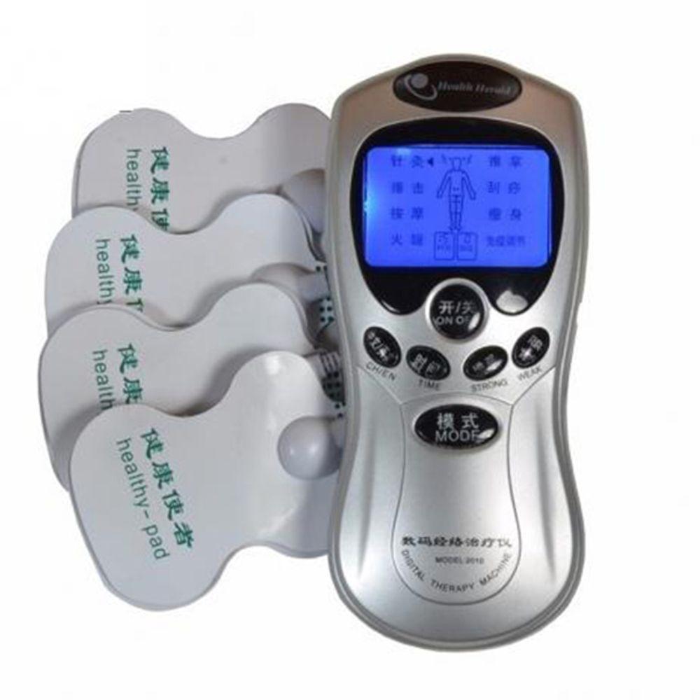 Massageador Eletrico Digital Para Dores E Tensao Muscularacupuntura Fisioterapia Com 4 Eletrodos Cx - 2