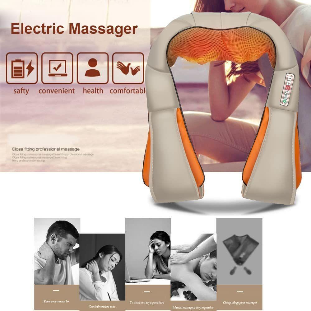 Massageador De Pescoço, Costas, Ombro E Joelhos 3d Infravermelho Shiatsu Relax Q-1343 - 3