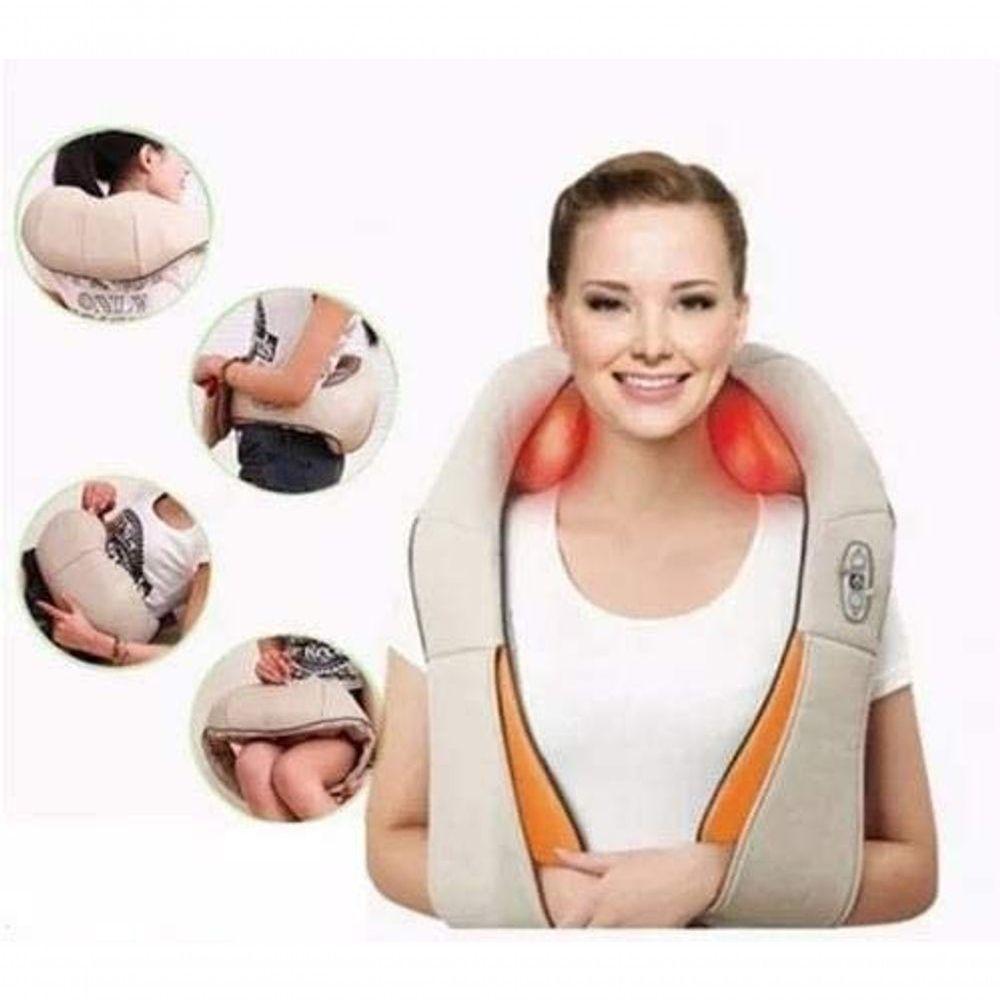 Massageador De Pescoço, Costas, Ombro E Joelhos 3d Infravermelho Shiatsu Relax Q-1343 - 7