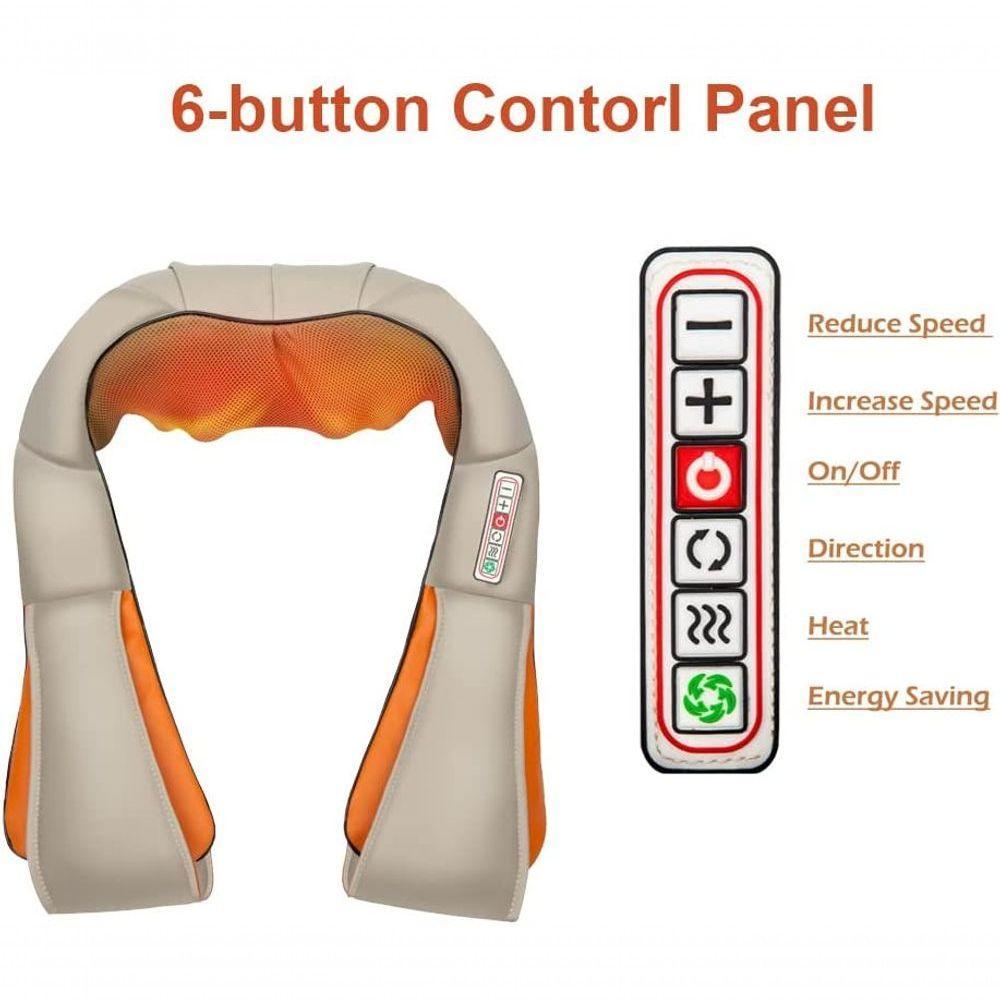 Massageador De Pescoço, Costas, Ombro E Joelhos 3d Infravermelho Shiatsu Relax Q-1343 - 8