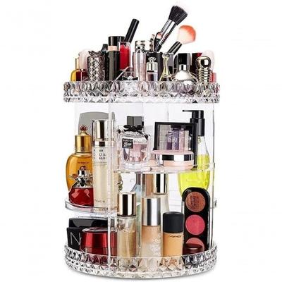 Organizador De Cosmético Maquiagem Acrílico Giratório 360º G
