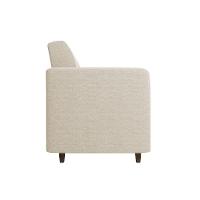 Poltrona Arezzo Linho Pés Chanfrado Marrom - D'rossi Cor A19 Bege - 5