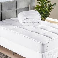 Protetor De Colchão Macio Pillow Top Queen Scartec Micropercal 200 Fios - Branco - 4