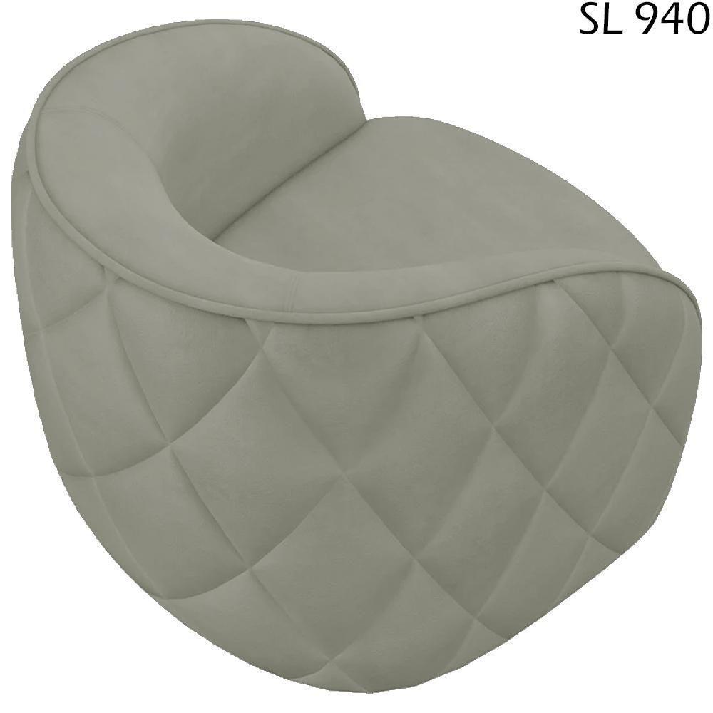 Poltrona Decorativa Passion Veludo Sl 940 Moll Sl 940 - 3