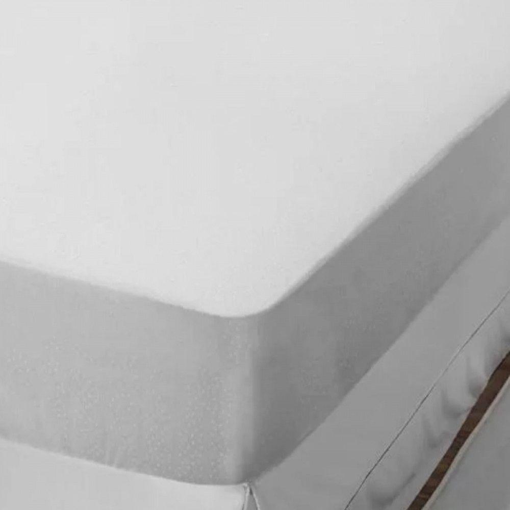 Protetor De Colchão Impermeável Queen Silencioso Lençol 160x200 Cm Fibrasca Branco - 2