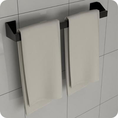 Porta Toalha De Banho 3m Banheiro Parede Preto
