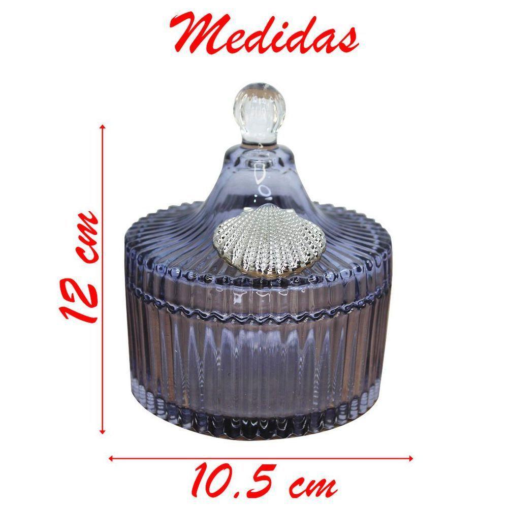 Porta Algodão E Cotonete Vidro 12cm - 4