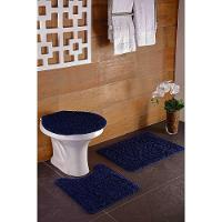 Kit Tapete 3 Peças Cinza Natura High Algodão  - 1