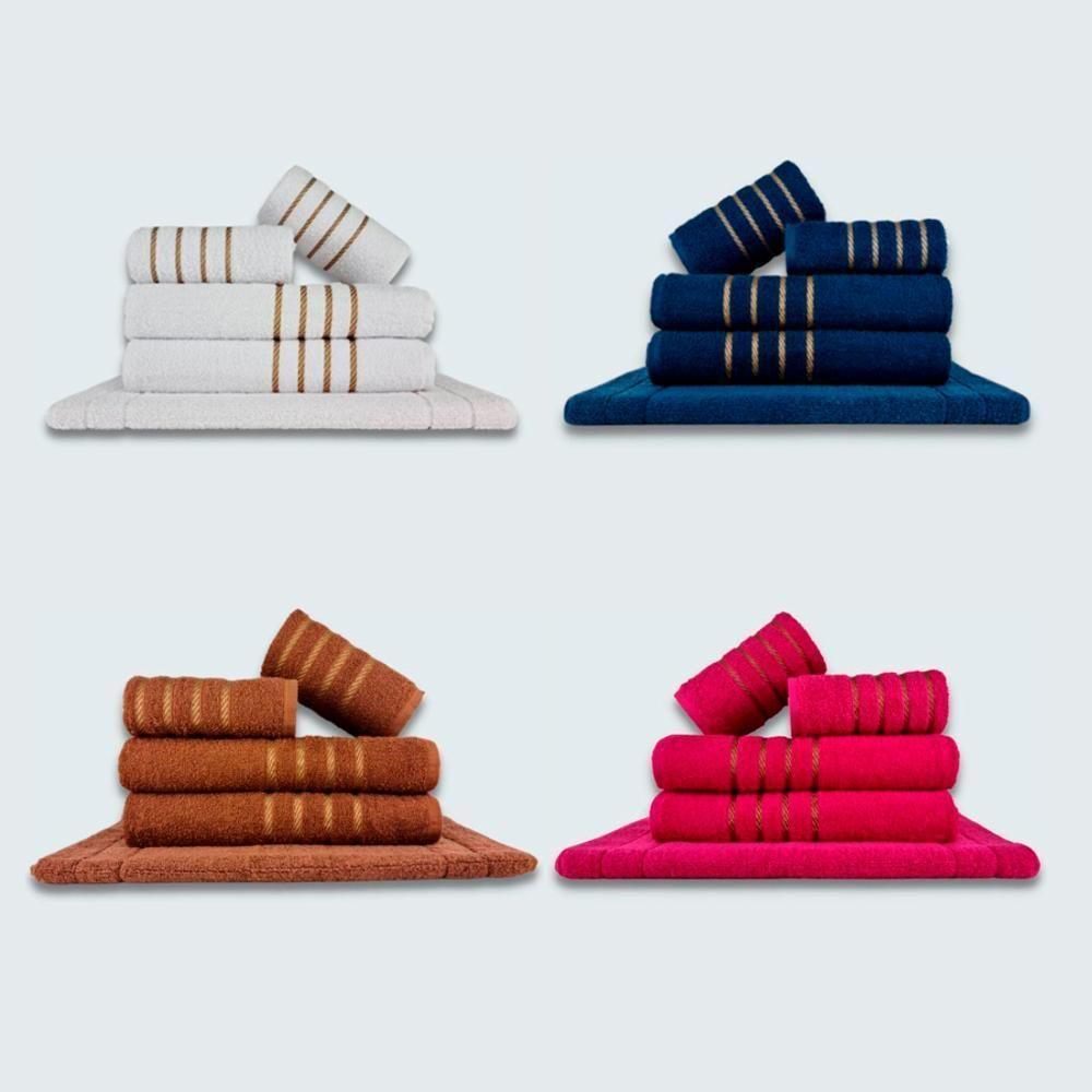 Toalhas 20 Pçs Coleção Dubai 100% Algodão Br+az+mr+rs - 1