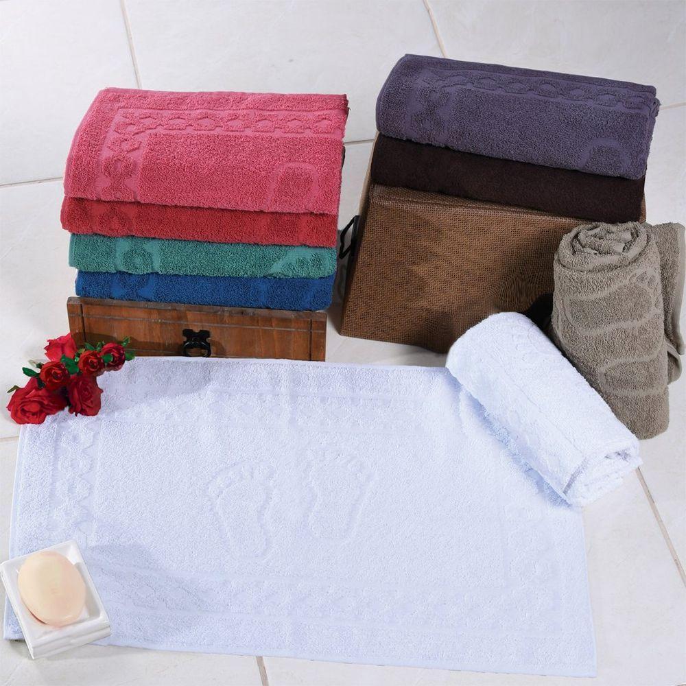 Toalha De Piso Luxo Super Macia 100% Algodão 45X68 - 1