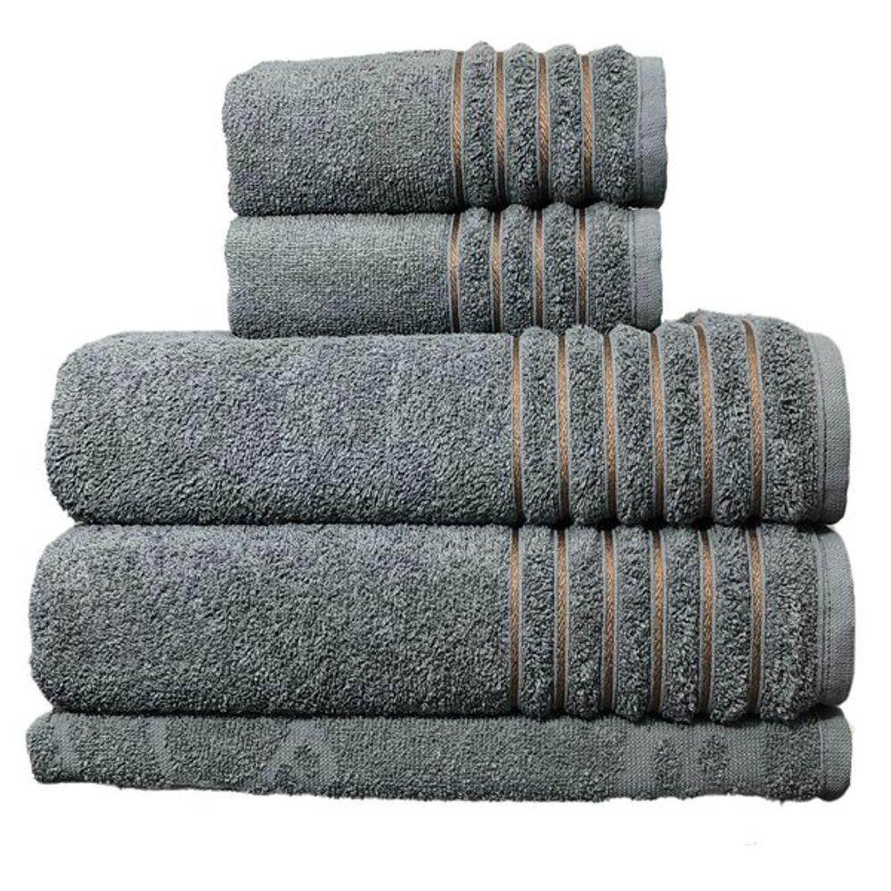 Jogo De Toalha 2 Banho 2 Rosto 1 Piso Kit De Toalha Felpuda - 1