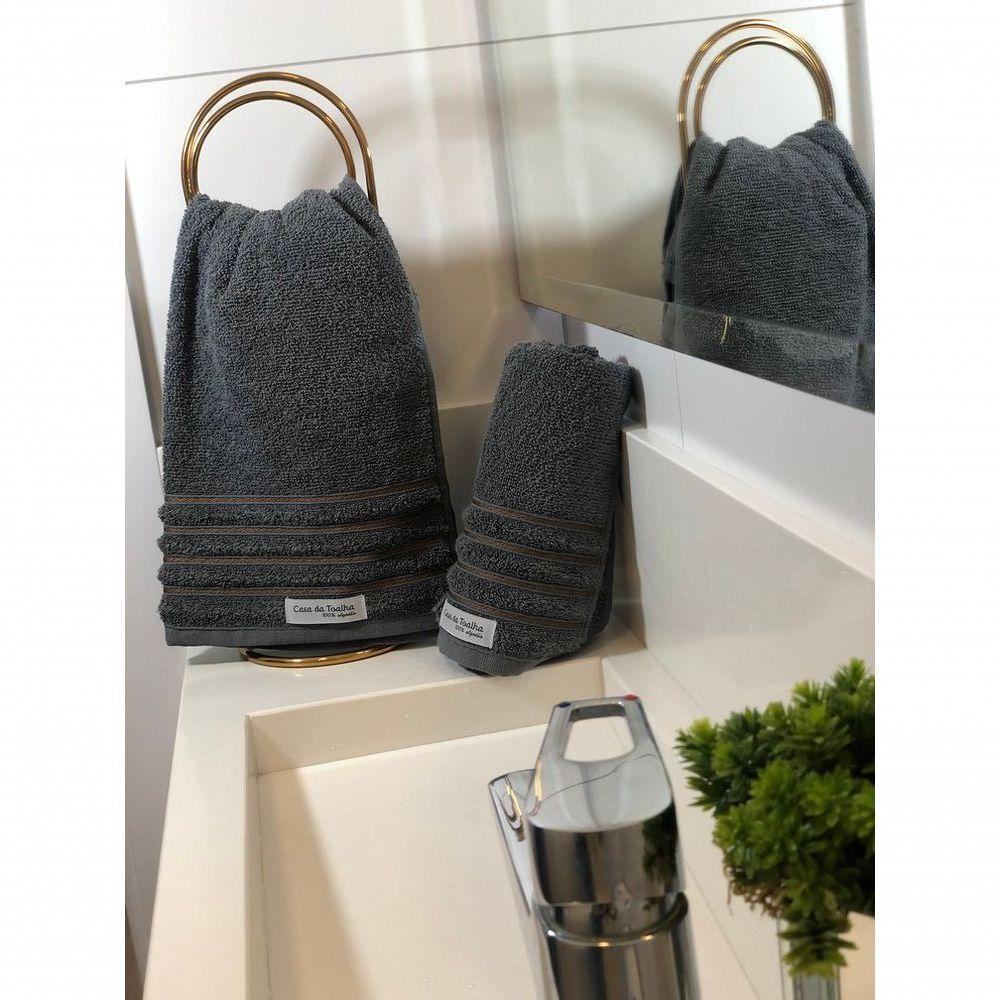 Jogo De Toalha 2 Banho 2 Rosto 1 Piso Kit De Toalha Felpuda - 3