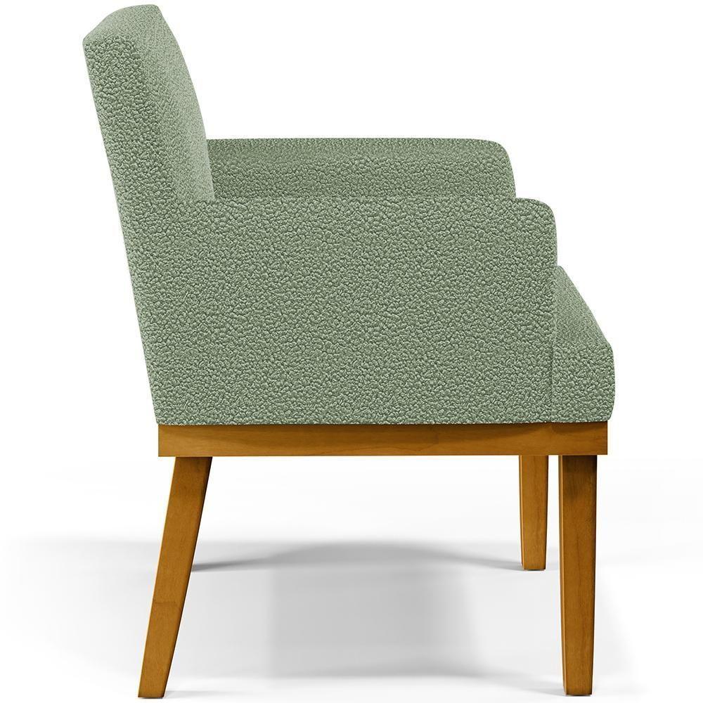 Kit 02 Poltronas Decorativa Para Sala De Estar E Recepção Beatriz W01 Bouclê Oliva - 5