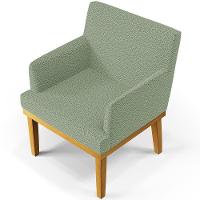 Kit 02 Poltronas Decorativa Para Sala De Estar E Recepção Beatriz W01 Bouclê Oliva