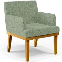 Kit 02 Poltronas Decorativa Para Sala De Estar E Recepção Beatriz W01 Bouclê Oliva - 17