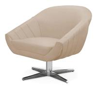 Kit 02 Poltronas Giovana Suede Bege - 5