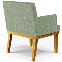 Kit 03 Poltronas Decorativa Para Sala De Estar E Recepção Beatriz W01 Bouclê Oliva - 2