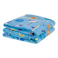 Cobertor Fantasy Solteiro Infantil Mantinha Flannel Estampada - Astronauta - 1