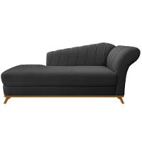 Kit Diva Recamier Vanessa 185Cm Lado Esquerdo E 02 Poltronas Laura Linho Cor Cinzaescuro - 7