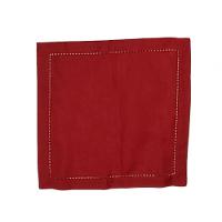 Guardanapo De Linho Natal Vermelho 45x45 Cm - 1