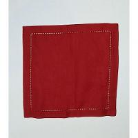 Guardanapo De Linho Natal Vermelho 45x45 Cm - 4