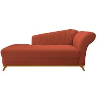 Kit Diva Recamier Vanessa 185Cm Lado Esquerdo E 02 Poltronas Laura Suede Cor Terracota - 7