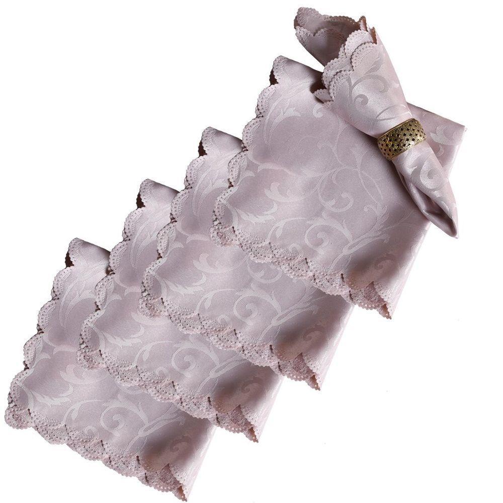 Kit 4 Guardanapos Jacquard 40X40Cm Acabamento Ultrassonic - 1