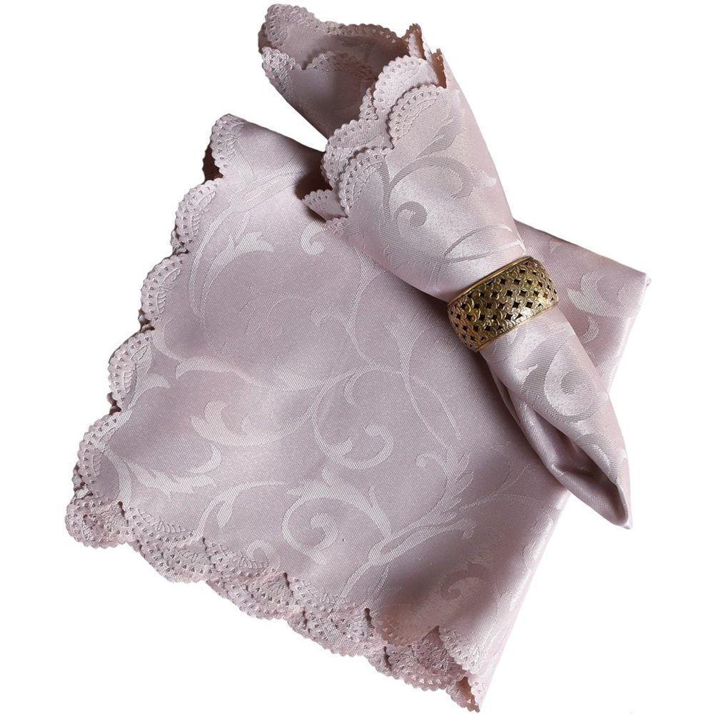 Kit 4 Guardanapos Jacquard 40X40Cm Acabamento Ultrassonic - 2