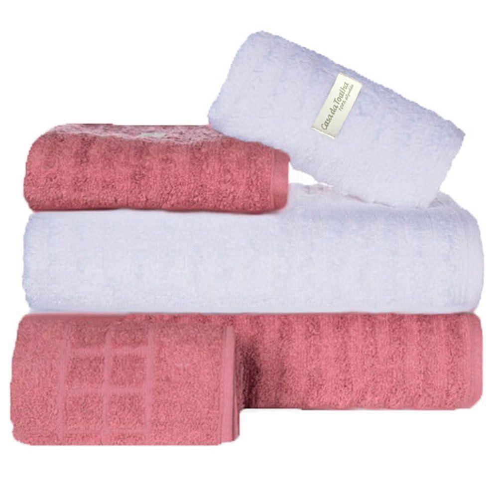 Jogo De Toalha 5 Peça Gramatura 500 Jogo De Banho Kit Toalha - 1