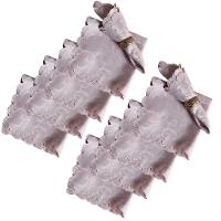 Kit 8 Guardanapos Jacquard 40X40Cm Acabamento Ultrassonic - 1