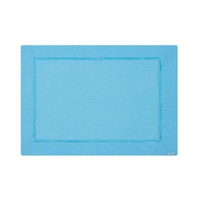 Lugar Americano Em Tecido Jacquard Contorno Bordado 50x36cm Mameg Verona Azul