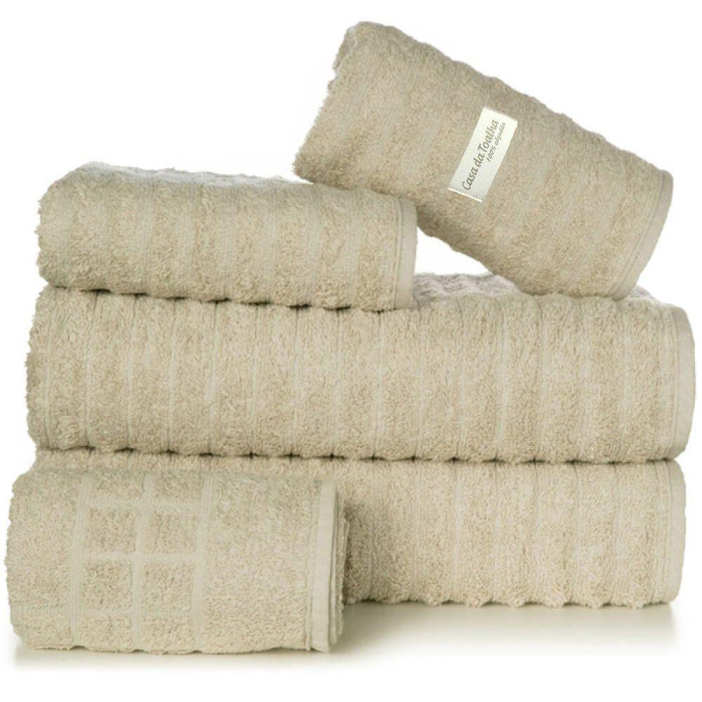 Jogo De Toalha 5 Peças Gramatura 450 Kit Toalha Jogo De Banho - 1