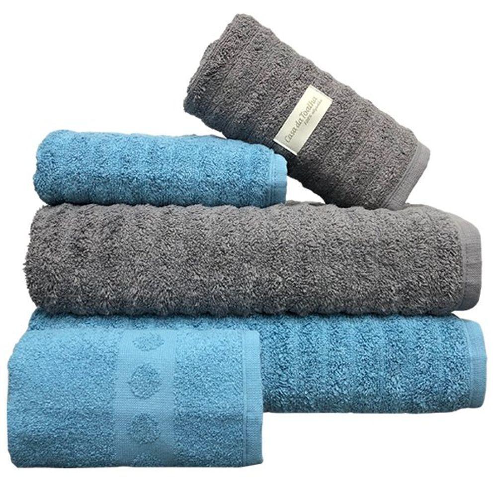 Kit Toalha Banhão Jogo De Toalha 5 Peças Jogo De Banho - 1