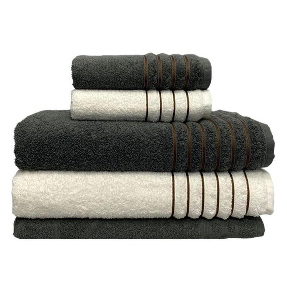 Jogo De Toalha 5 Peças Kit De Toalha Banhão Gramatura 500 - 1