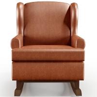 Kit 2 Poltronas Malu Base De Madeira P02 Couríssimo Camel