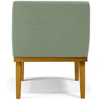 Kit 04 Poltronas Decorativa Para Sala De Estar E Recepção Beatriz W01 Bouclê Oliva - Lyam Decor - 7