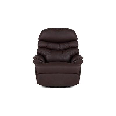 Poltrona Comfort Luxo Reclinável Giratória Marrom Café Castor