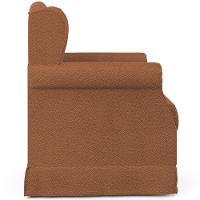 Poltrona De Amamentação Com Balanço E Puff Elisa P02 Bouclê Terracota - Lyam Decor - 2